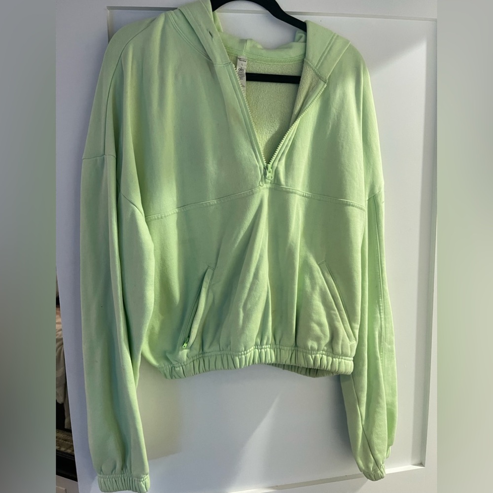 ALO Yoga Light Green Hoodie